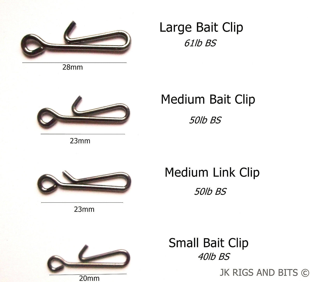 Browse our Bait / Lead Clips - Sea Rig Clips - Small Medium Large 10 25 50  100 200 500 1000 JKRIGS collection to find inspiration. Shop now